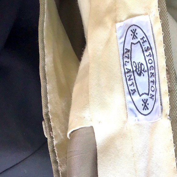 H.Stockton Vintage Tan Trousers Very Nice - Picture 2 of 4